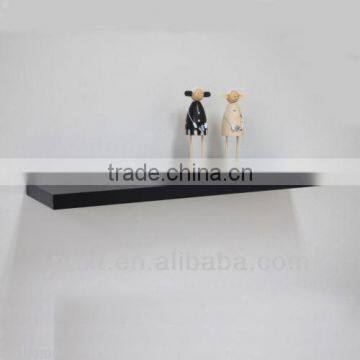 wall decorative floating wall shelf black matt paint MDF