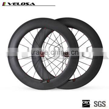 Velosa 700C 88mm Road Wheel Carbon Fiber Cycle Wheels for Road Bike Carbon Wheelset Hot Sale novatec 271