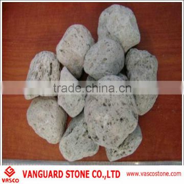 Natural white pumice stones
