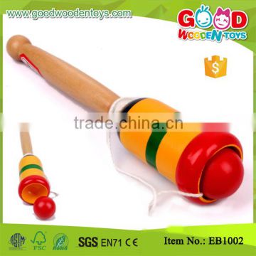 Baby Toy Hardwood Colorful Kendama for wholesale