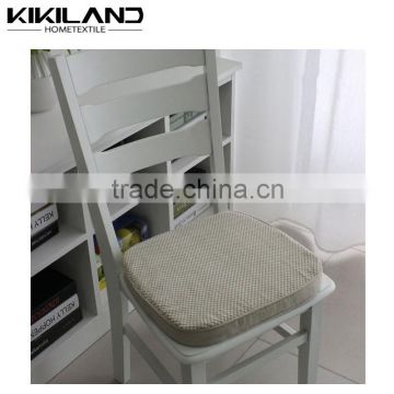 2015 Kikiland latest design cheap plain natural linen seat cushion