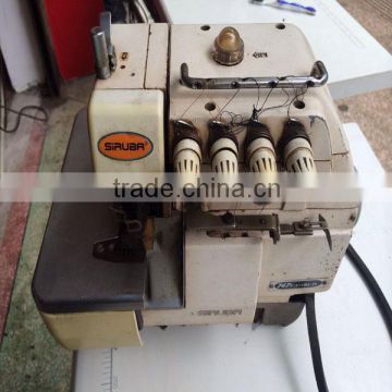 Used Second Hand Good Condition Overlock Industrial Sewing Machine SIRUBA 747