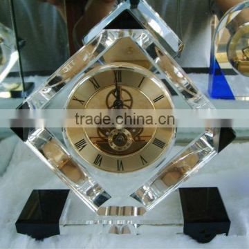 High quality wedding souvenirs crystal desk clock