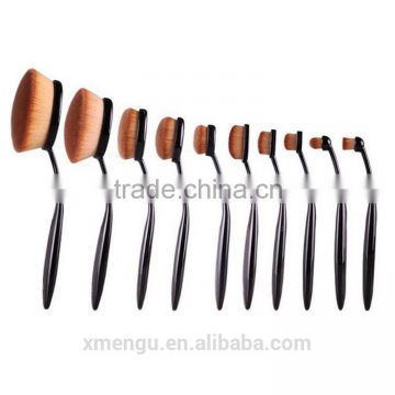 New Package Face Cleansing Brush Oval Foundation Brush Set 10pcs/set