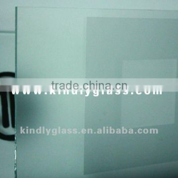 4mm two layers acid etched tempered glass