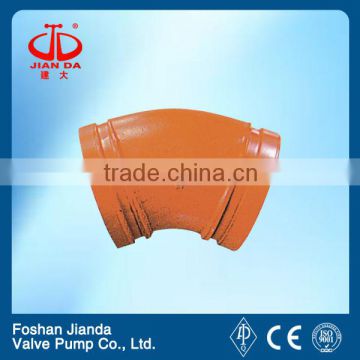 Cast iron welding 5d 45 degree elbow dimensions/45 degree elbow