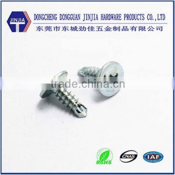 Dongguan supplier plated truss head self drilling screw