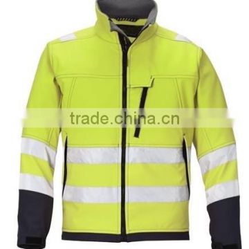High visibility mens reflective safety jacket