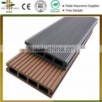 Outdoor Wooden Plastic Composite Floor Tiles / Garden Interlocking Decking