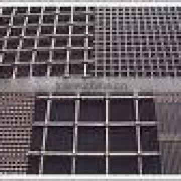 Crimped wire grid mesh