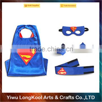 Most popular children cape dresses super hero cape and mask wholesale masquerade superhero cape