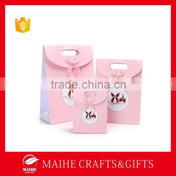 Pink Paper Gift Bag Small