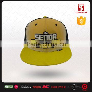 New style of 6 panel embroidery cap snapback for adults