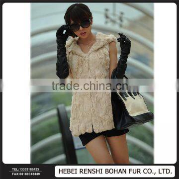 Gold Supplier China Imports Hare Fur Short Coat Fight Skin