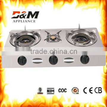 TOP QUALITY 3BURNER STAINLESS STEEL GAS STOVE