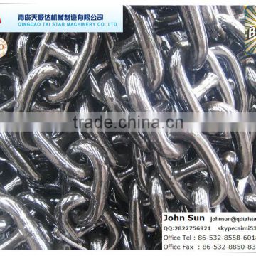 2015 NEW Grade U3 Black painted studless link anchor chain