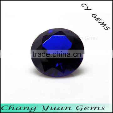 Dark blue color synthetic spinel gems