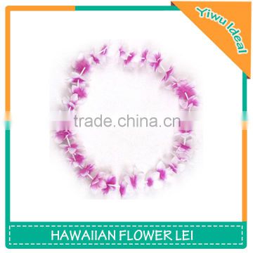 Promotional Decorative Party Silk Pink Hawaii Flower Lei