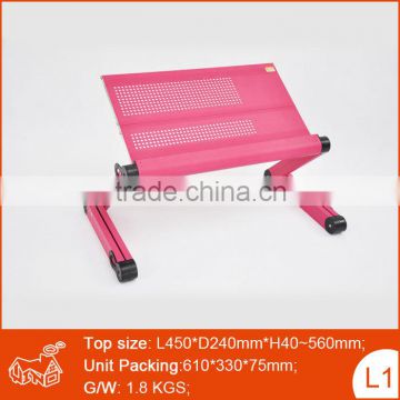 Adjustable Folding Laptop Table with Cooling Pad