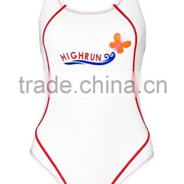 (Hot Selling)Lady's White Colour Beach Wear/Swim Wear/Swimming Wear