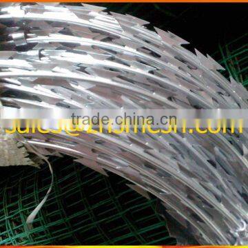 Hot Dipped Galvanized Concertina Razor Barbed Wire Coil(Factory Price)