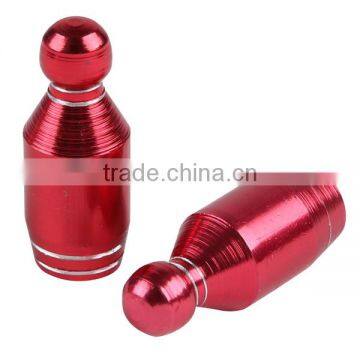 Universal Aluminum 2cs Red Motorcycle Tyre Tire Valve Stem Caps 28*8mm new