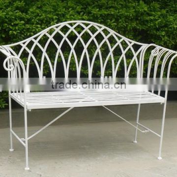 Powerlon Garden Ornate Wrought Iron Bench