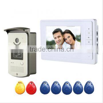 Cheap 7inch HD Video Camera Visual Doorbell, Card Open Lock Night Visual Wired Doorbell, Best Home Security System Doorbell