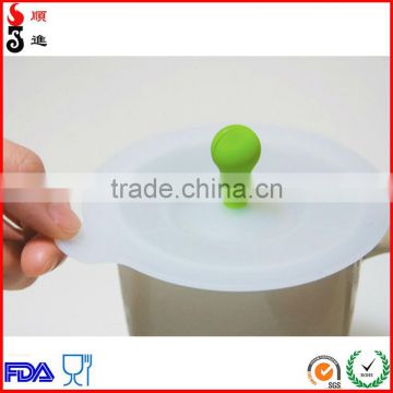 Customized Home Essential Reusable Food Grade Silicone Drink Glass Cup Cover