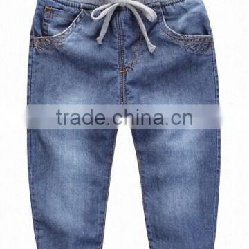 2015 newest design denim leggings pants with embroider