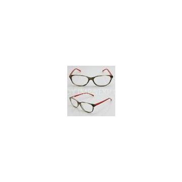 Flexible Red & Black Cool Acetate Womens Eyeglass Frames for Reading