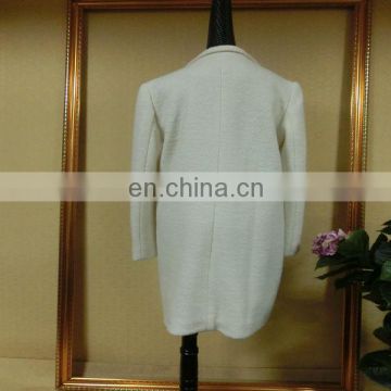 Powersweet 2014 Elegant Fashion Pure White Ladies Trench Coat