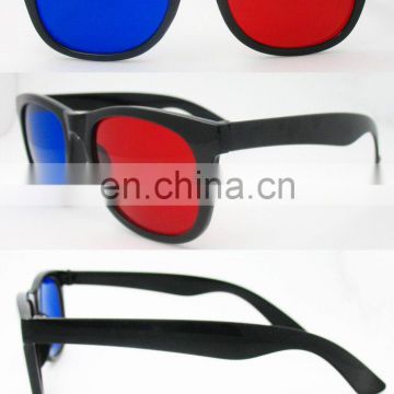 Red/blue lens plastic 3D glasses(3D004)