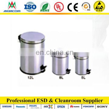 EP1741 stainless steel cleanroom ESD waste bin