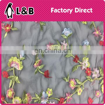High quality new design popular embroidery mesh fabric