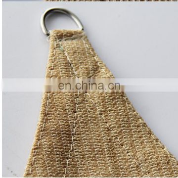 customized 185gsm 3.6*3.6m beige color shade sails