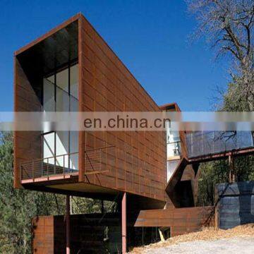weathering steel plate container house