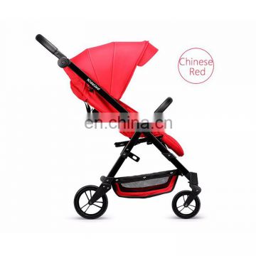 2018 Fashion baby stroller Luxury Leather Baby Stroller