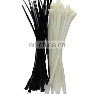 Standard Nylon Cable Tie Durable Plastic PA66 Self-locking Wire & zip ties 4.8mm*350mm Black and White 100pcs/bag