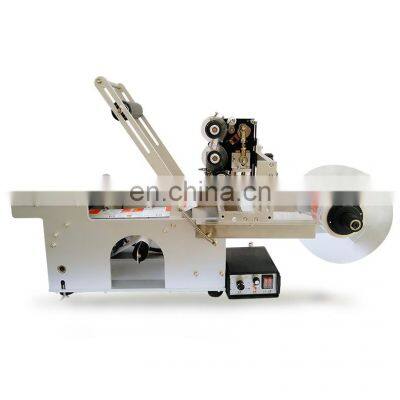 YTK-50 Desktop Semi Automatic  Sticker Labeling Machine For Round Bottles Cans