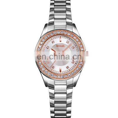 SKMEI 1534 Custom Luxury Diamond Design Relojes Para Hombre Women Quartz Wrist Watch