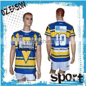 2016 custom sublimation fiji rugby jersey with number and Logo