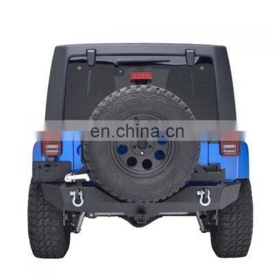 Rear bumper for jeep wrangler jk with tire carrier