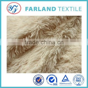 Long Pile Fur Fabrics , soft felt ball rug fabric
