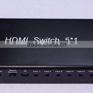 2016 Chinese New Year Promotion 5x1 HDMI Switcher Mini V1.3 Switcher With Remote