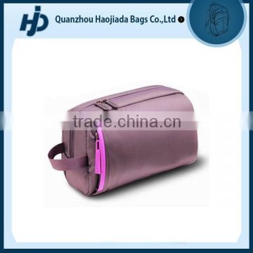 2015 Functional purple clear cheap polyester cosmetic bag