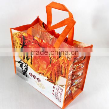 Wholesale custom promotional laminated non woven food/gift packing bags