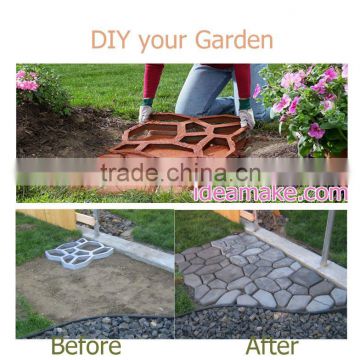 GARDEN TOOLS- DIY your garden with ideamake Plastic Concrete Garden Pavers Mould