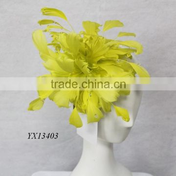 Yellow perfect quality fascinator/party fascinator/races fascinator/wedding fascinator/fascinator wholesale