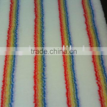 acrylic paint roller fabric with rainbow stripe 650g/sqm-12mm